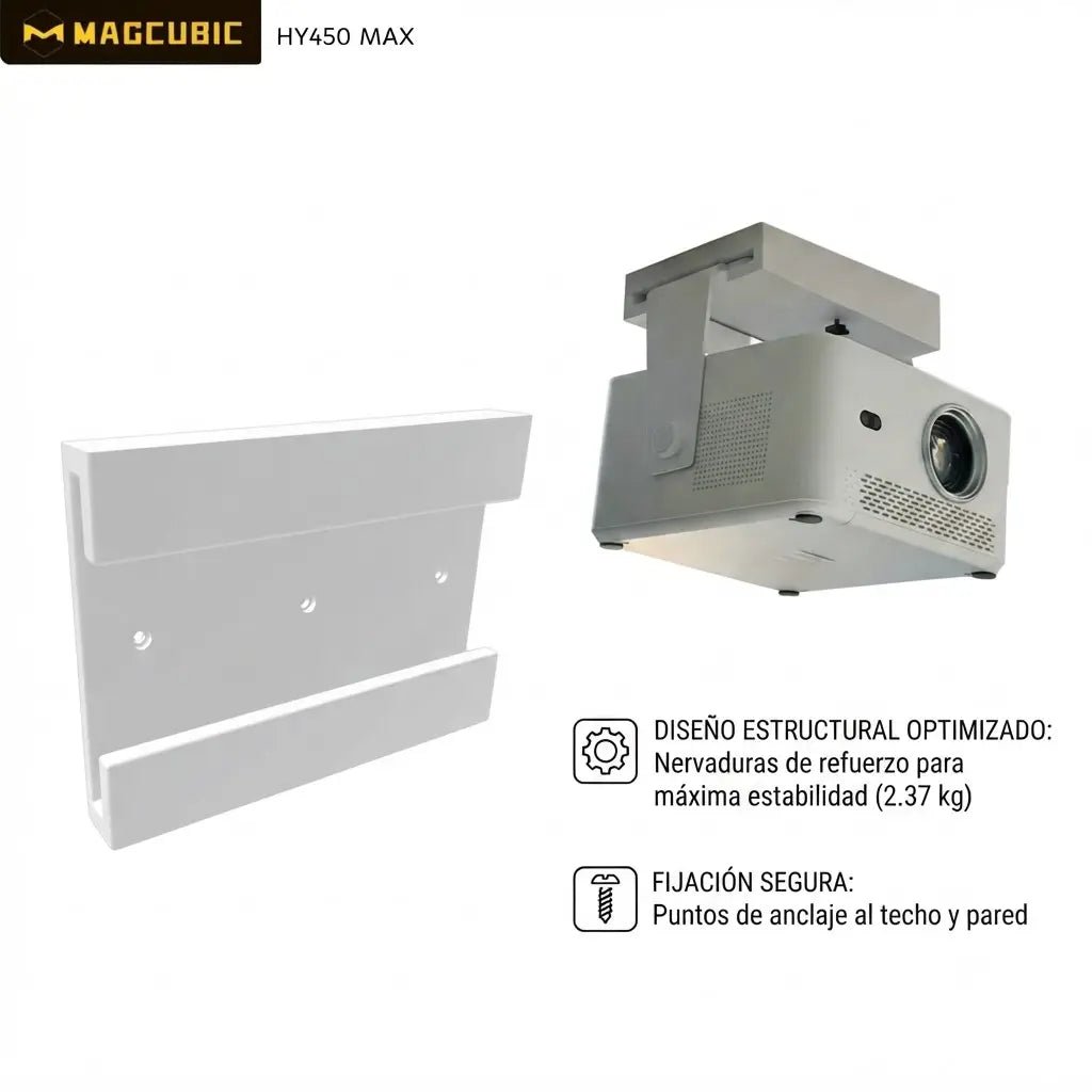 Base Pared o Techo Proyector Magcubic HY450 Max - JiD Bases y Accesorios