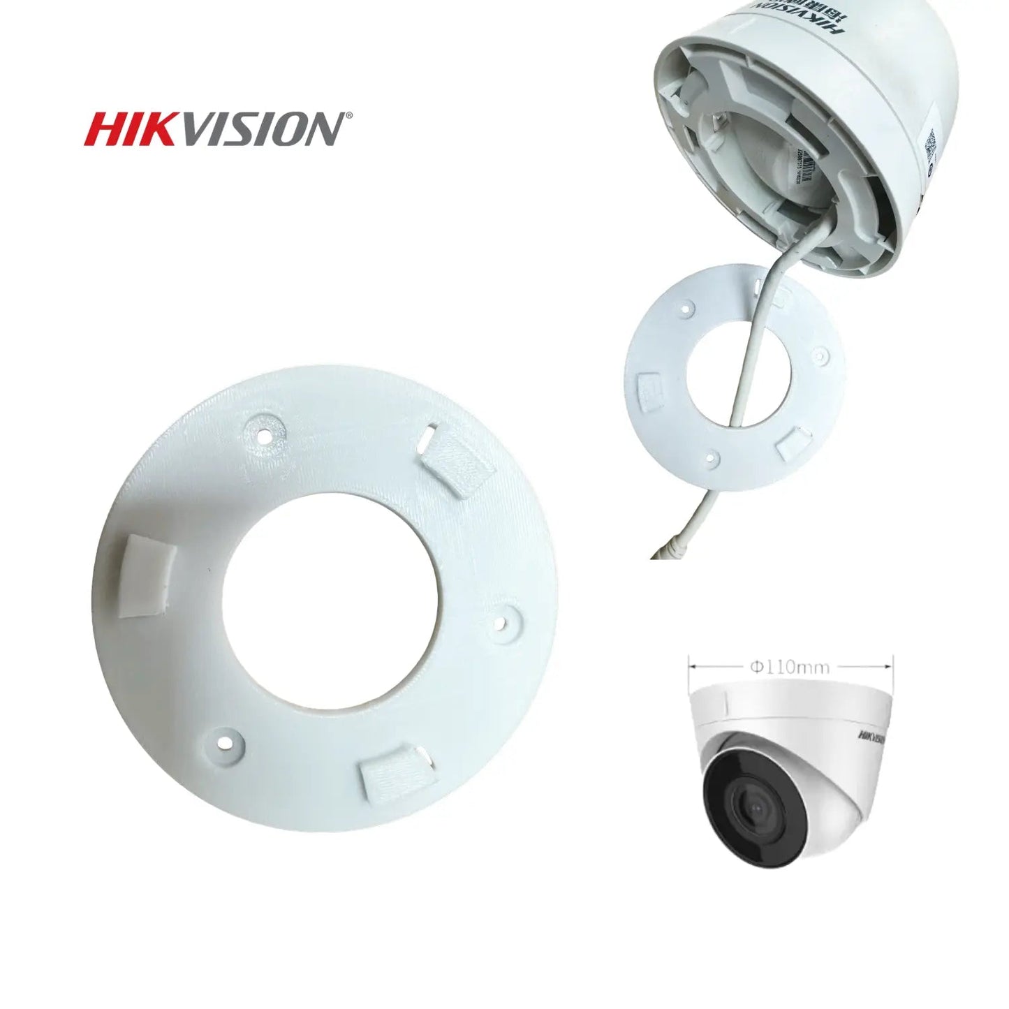 Base Pared/Techo Cámaras Hikvision (110mm) - JiD Bases y Accesorios