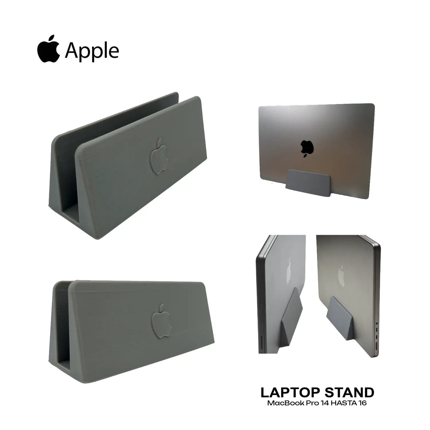 Base Vertical de Escritorio MacBook Pro 14" y 16" - JiD Bases y Accesorios