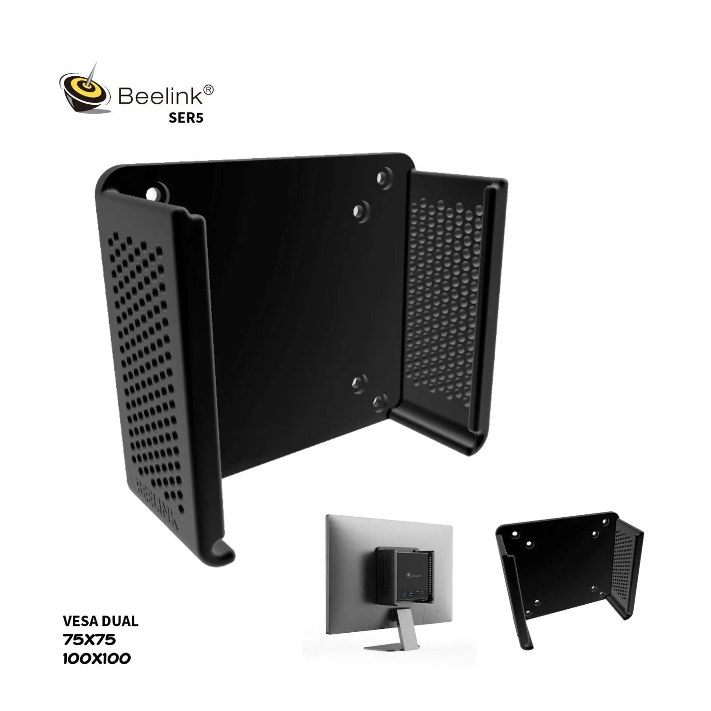 Base VESA Dual para Mini PC Beelink SER5 - JiD Bases y Accesorios