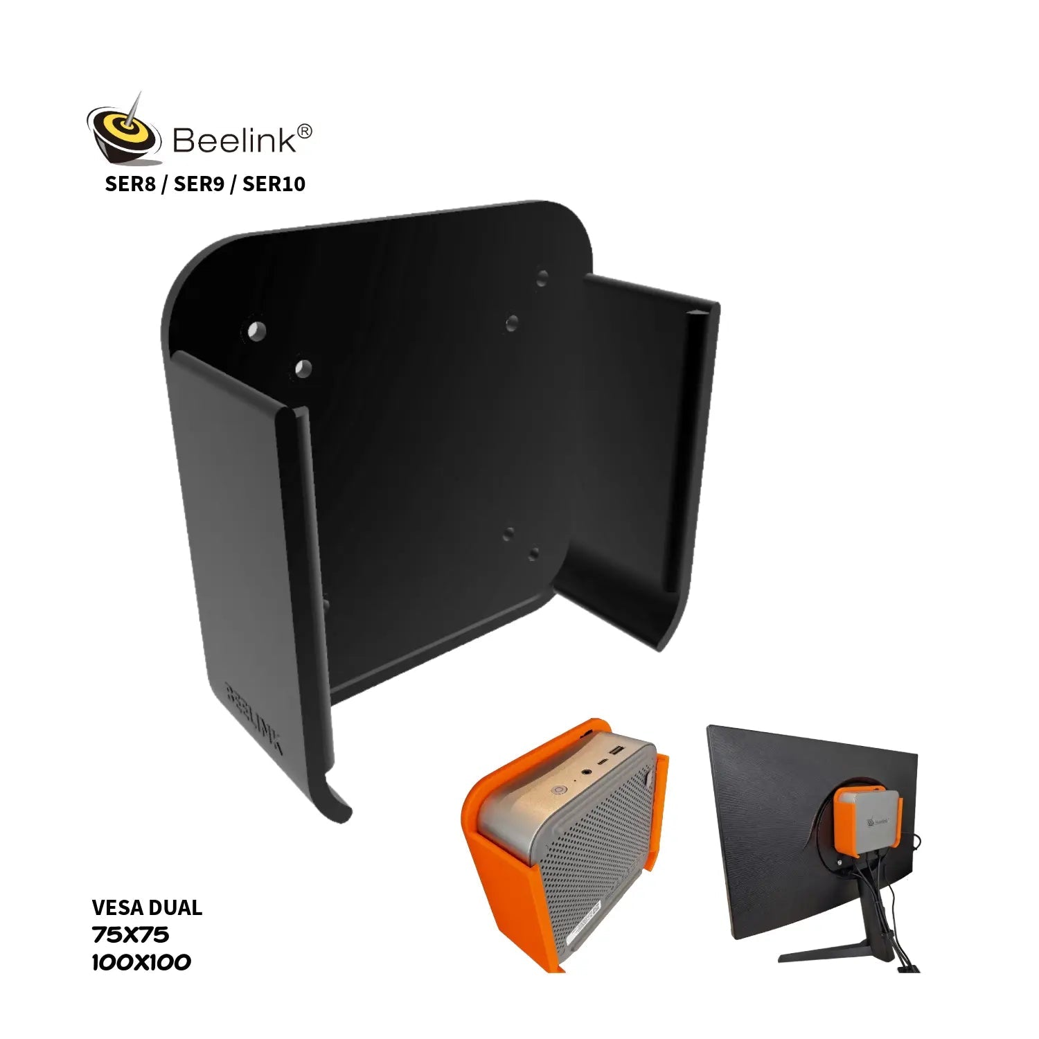 Base VESA Dual para Mini PC Beelink SER8, SER9 y SER10 - JiD Bases y Accesorios