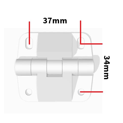 Bisagras para Cavas Reforzadas 57x51 mm - JiD Bases y Accesorios