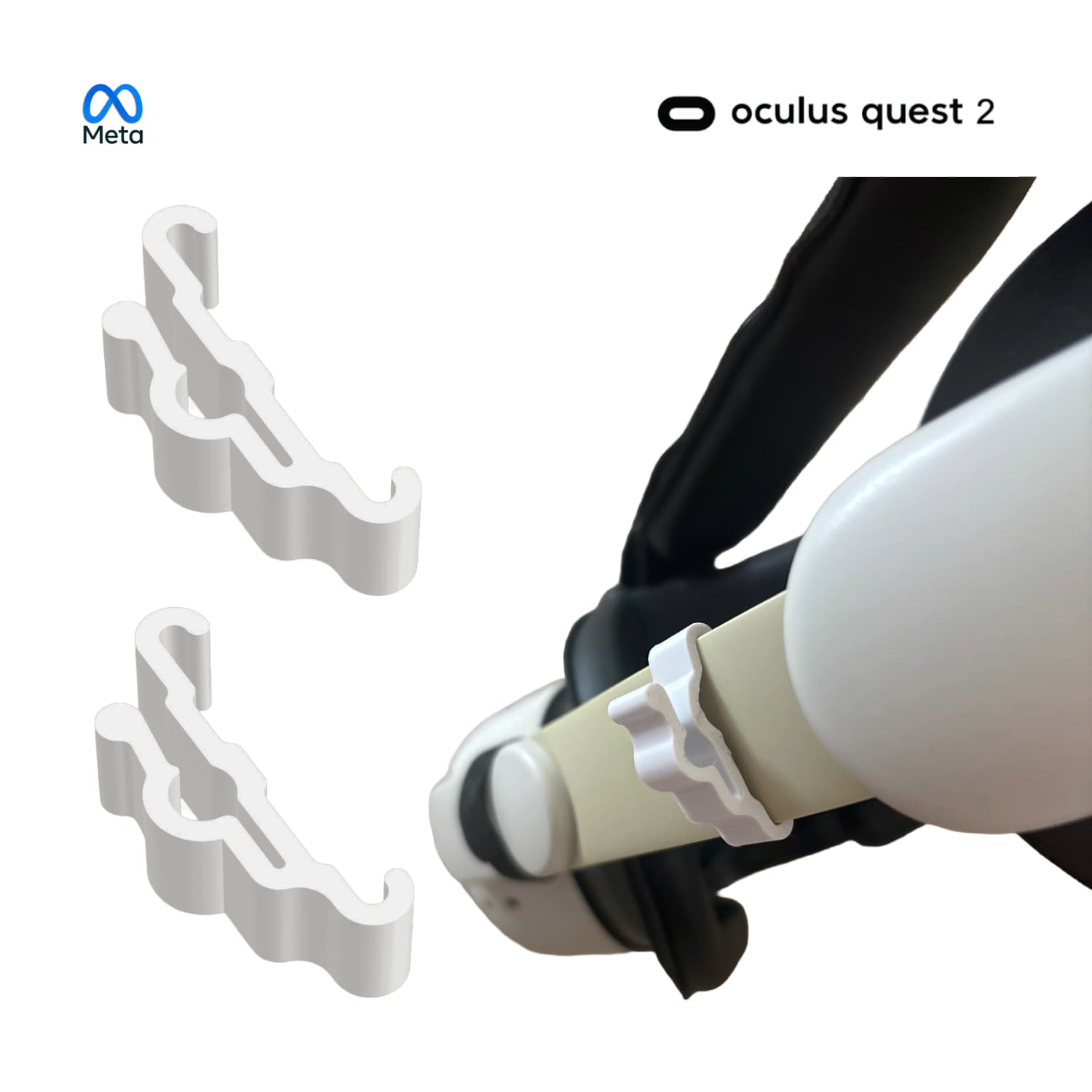 Clip Cable Oculus Link - Meta Quest 2 - JiD Bases y Accesorios