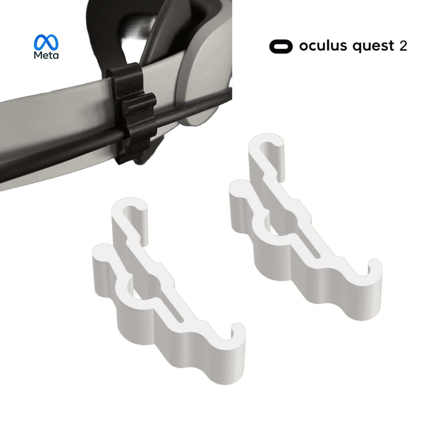 Clip Cable Oculus Link - Meta Quest 2 - JiD Bases y Accesorios
