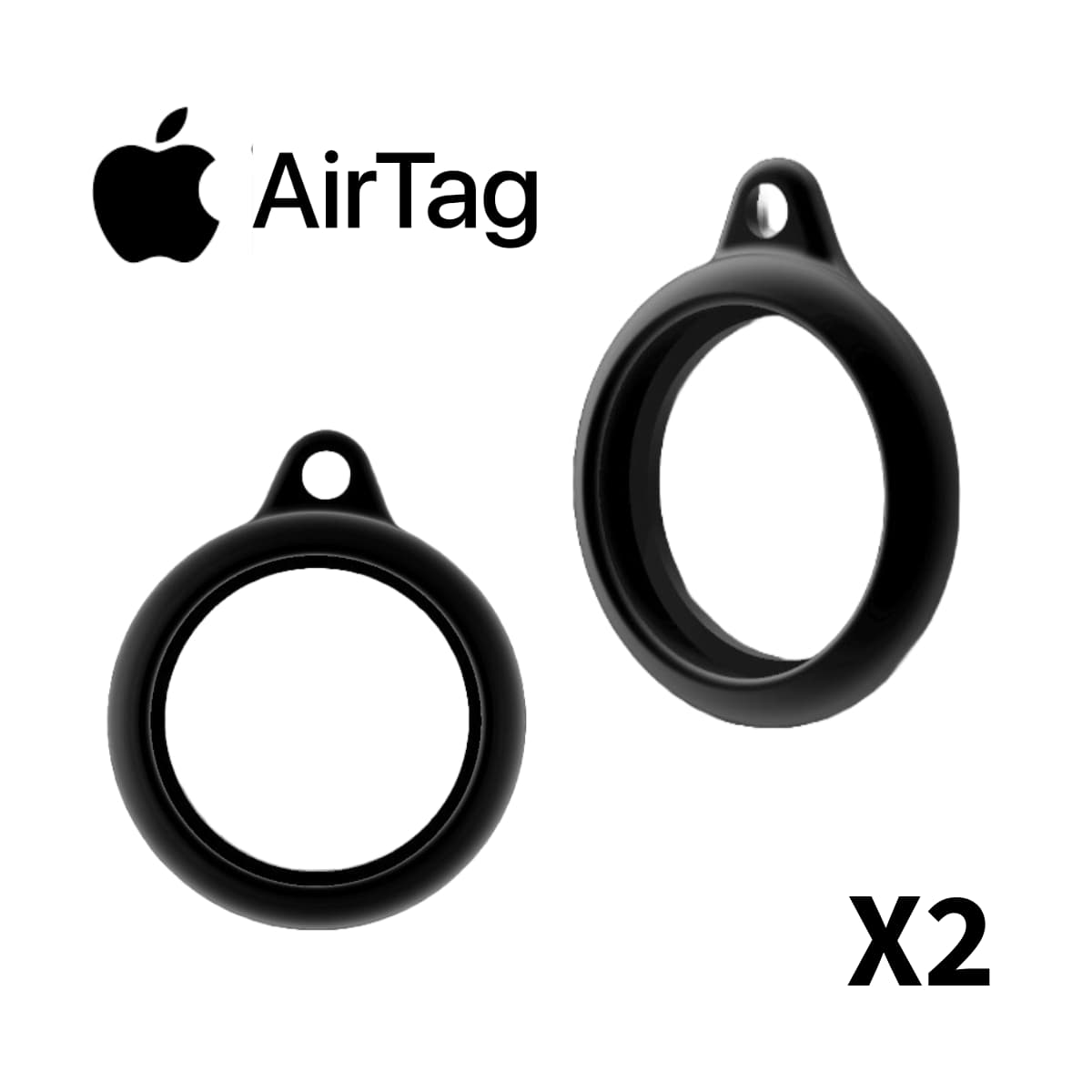 Goma Protectora Apple Airtag X2 - JiD Bases y Accesorios