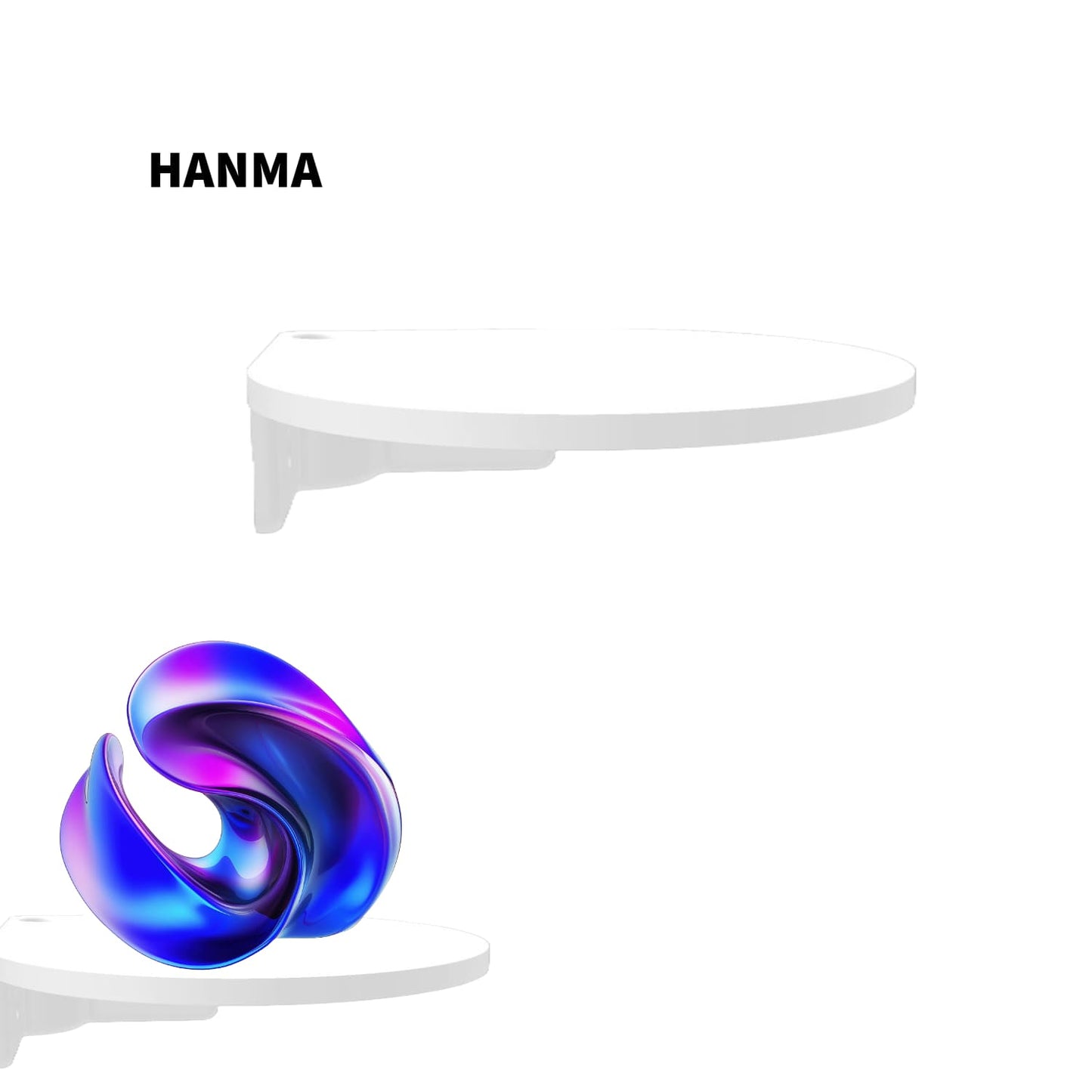 Repisa Multipropósito Circular para Esquinas 11,5 cm - JiD Bases y Accesorios