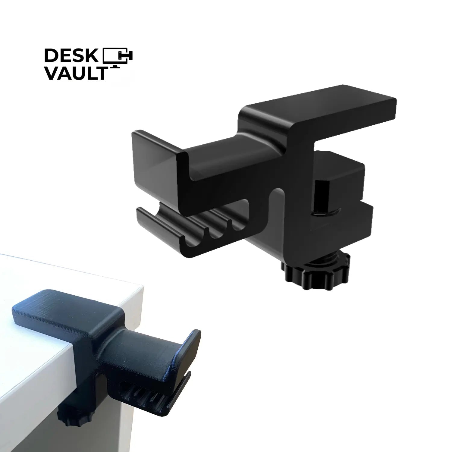 Soporte Ajustable de Escritorio para Audífonos con Organizador de Cables - JiD Bases y Accesorios