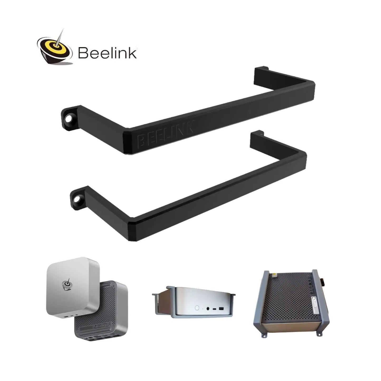 Soporte Bajo Mesa para Mini PC Beelink SER8 - SER9 - SER10 - JiD Bases y Accesorios