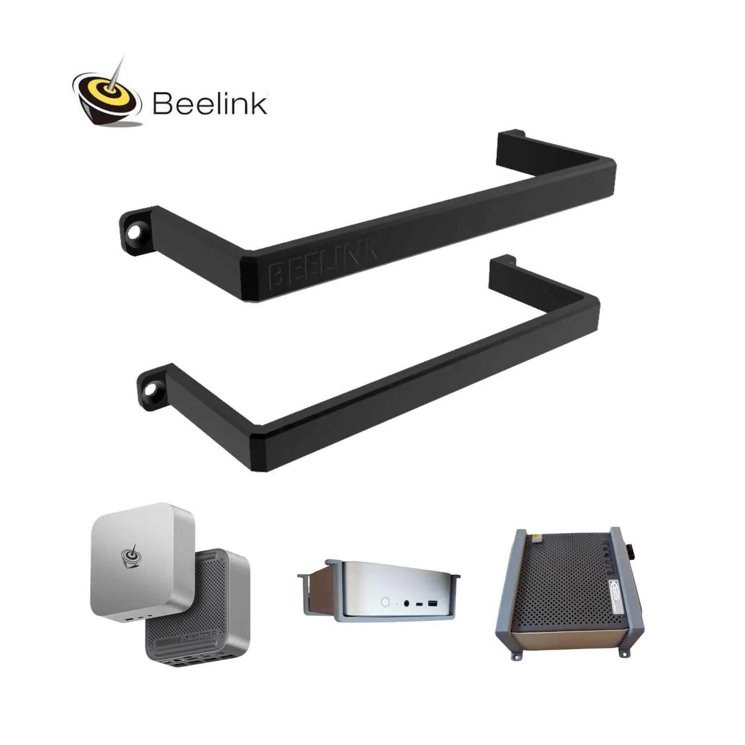 Soporte Bajo Mesa para Mini PC Beelink SER8 - SER9 - SER10 - JiD Bases y Accesorios