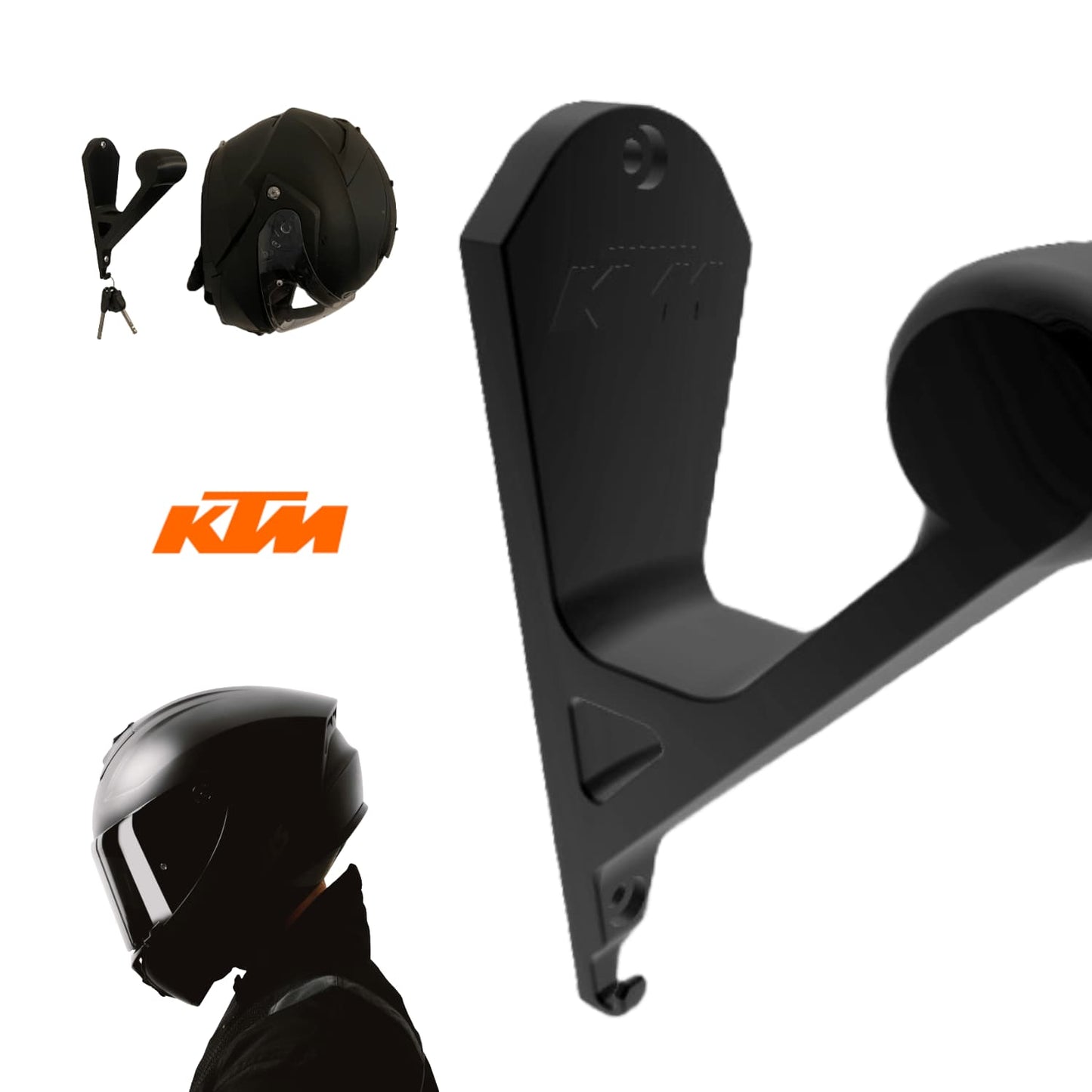 Soporte de Pared Casco y Llaves KTM - JiD Bases y Accesorios