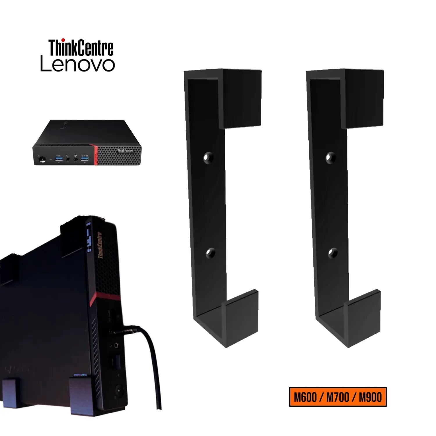 Soporte de Pared Lenovo ThinkCentre Tiny Series (M600 / M700 / M900) - JiD Bases y Accesorios