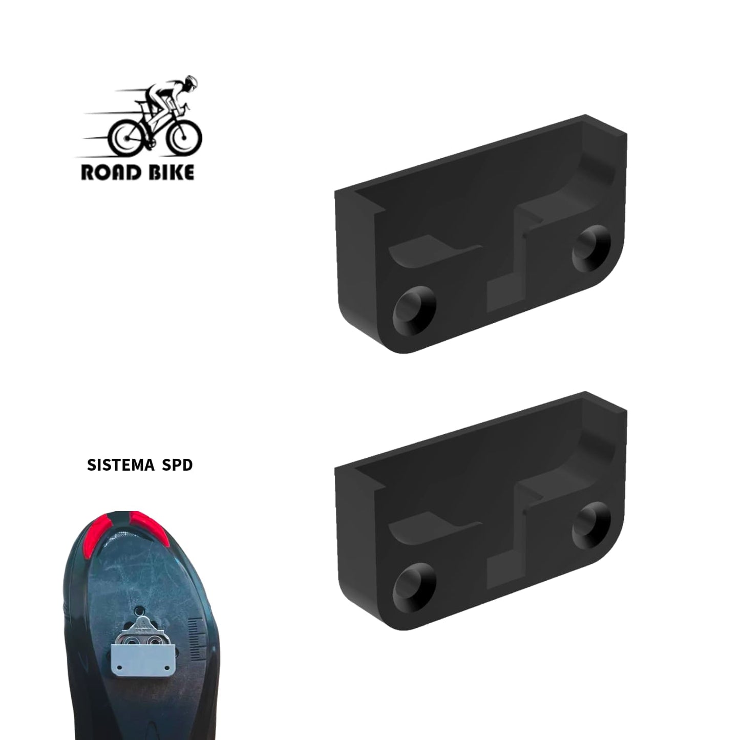 Soporte de Pared para Zapatos de Ciclismo SPD - JiD Bases y Accesorios
