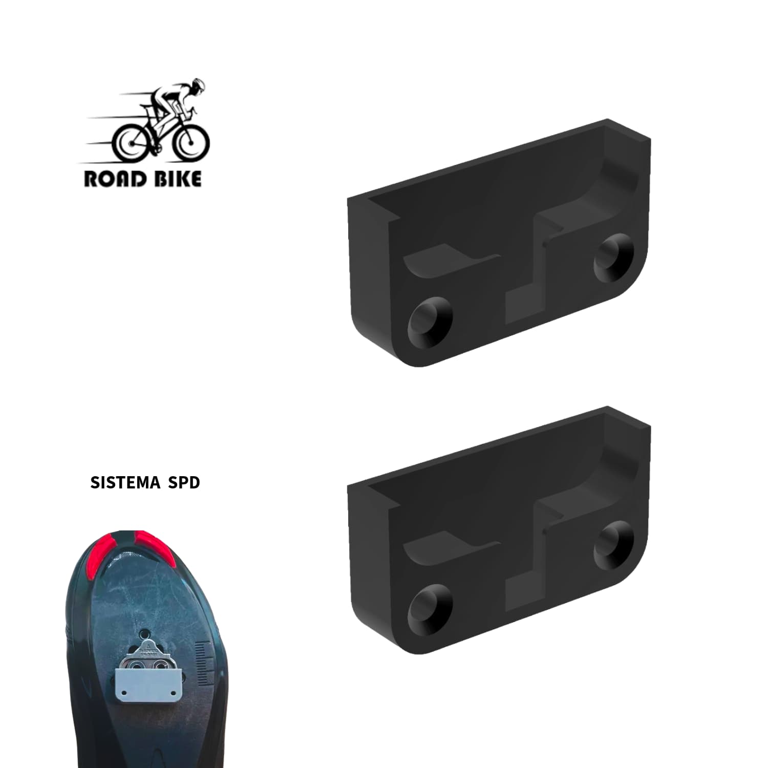 Soporte de Pared para Zapatos de Ciclismo SPD - JiD Bases y Accesorios