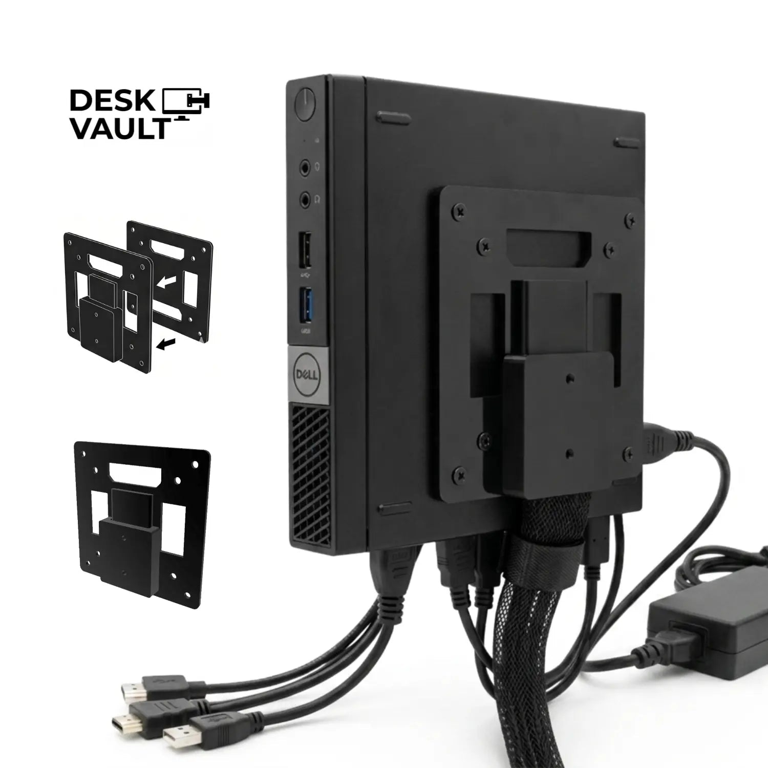 Soporte de Pared VESA Universal Dual (75x75 y 100x100) - Mini PC - JiD Bases y Accesorios
