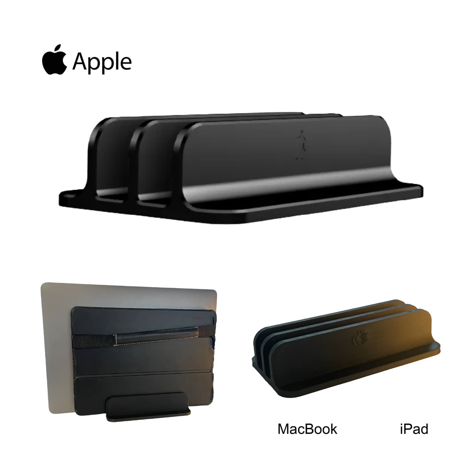 Soporte Organizador de Escritorio Doble para MacBook y iPad - JiD Bases y Accesorios