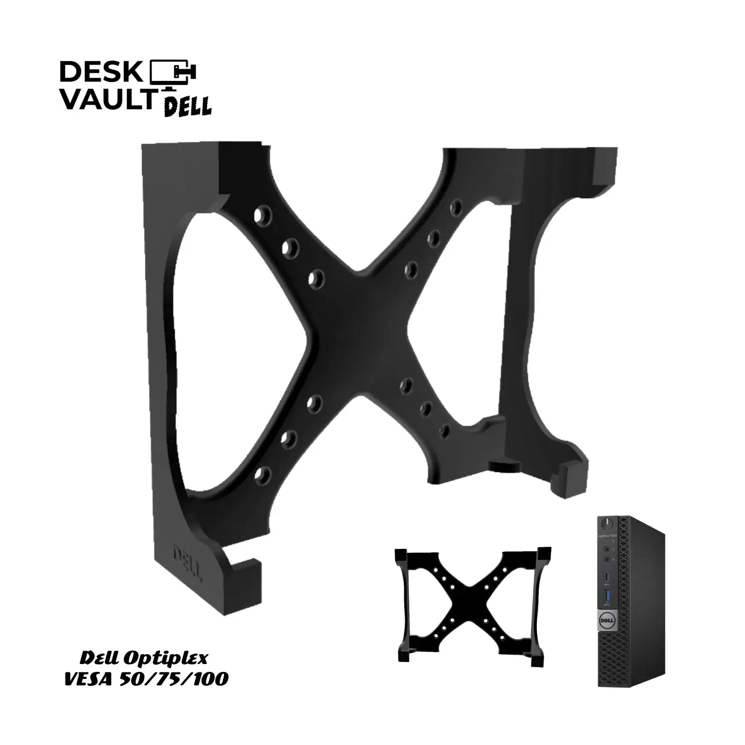 Soporte VESA Universal Dell OptiPlex Micro (Serie 3000, 5000, 7000) – Triple Estándar 50/75/100 - JiD Bases y Accesorios